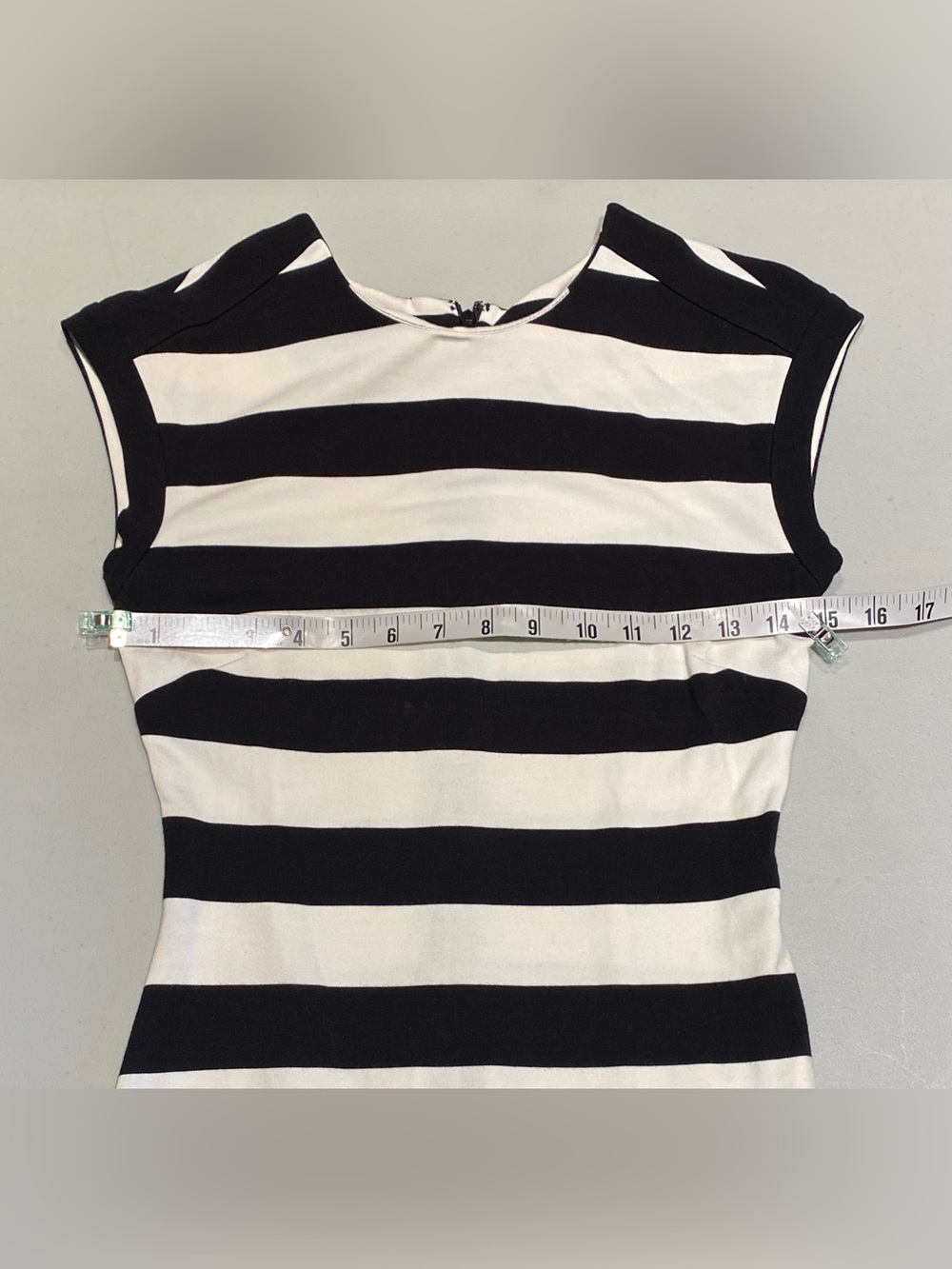 Banana Republic Rugby Stripe Ponte Cap Sleeve Sheath Dress, size 2 - Picture 8 of 8